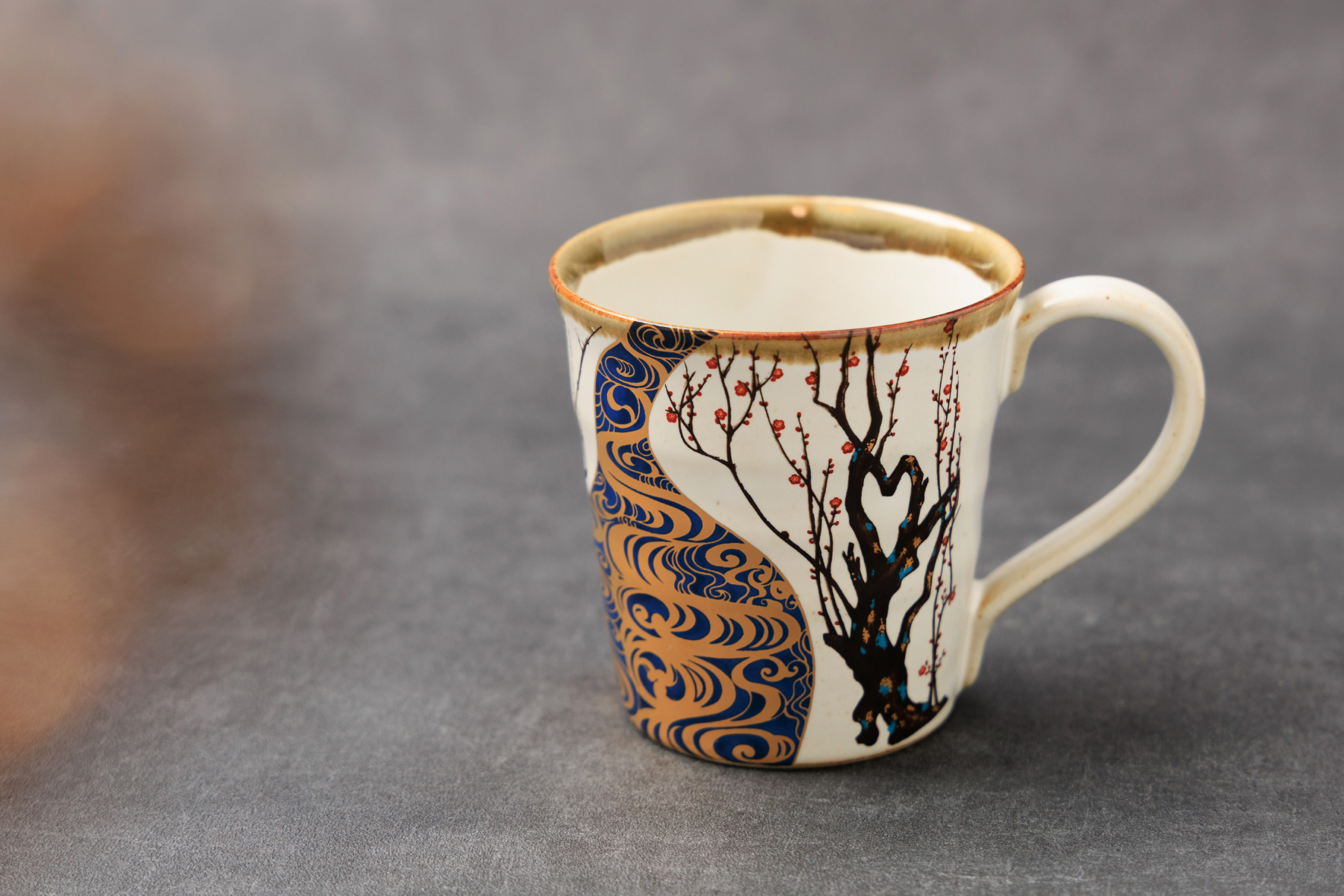 九谷焼 光琳梅 マグカップ