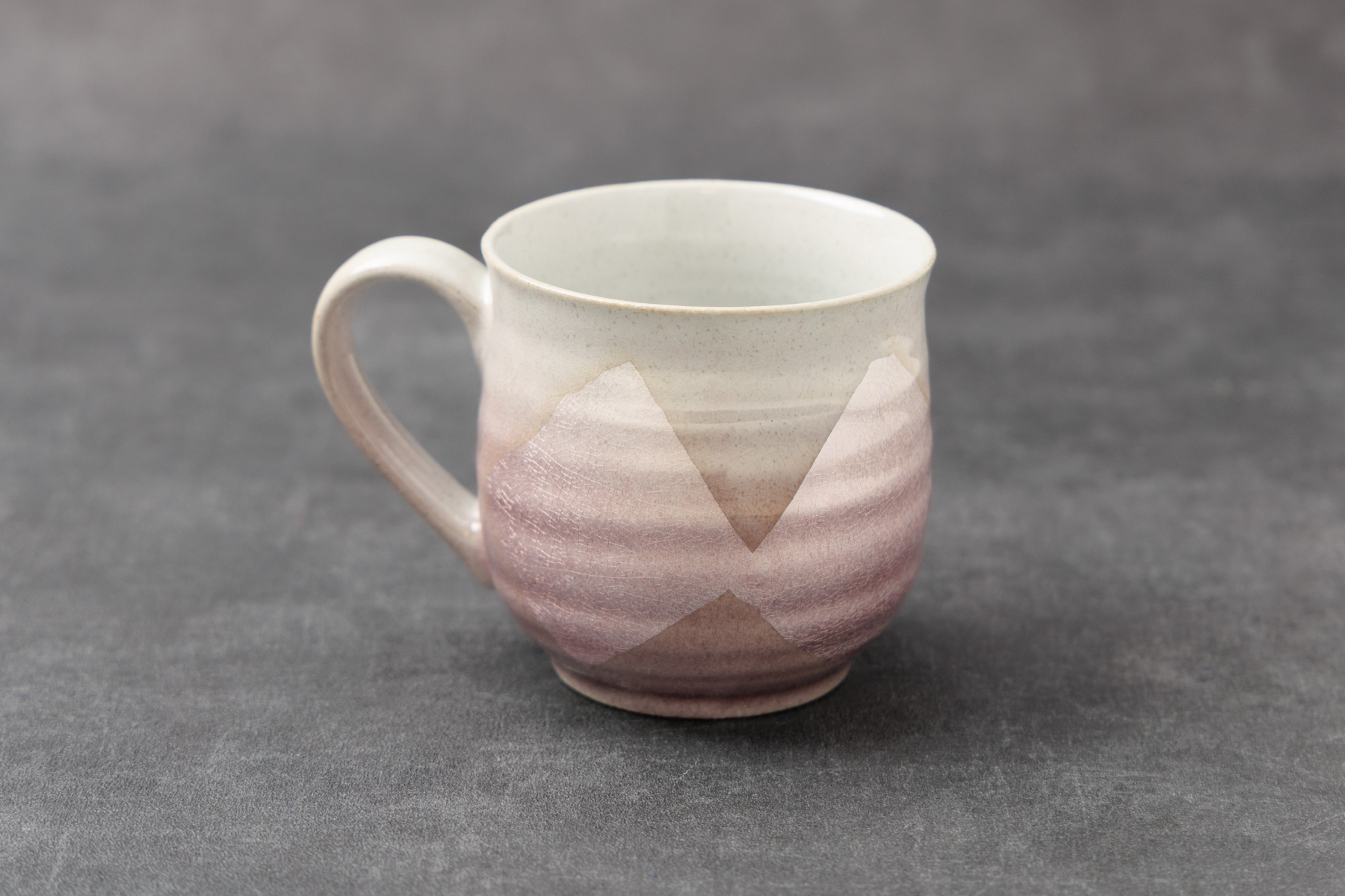 九谷焼 マグカップ 銀彩 名入れ ローズパープル