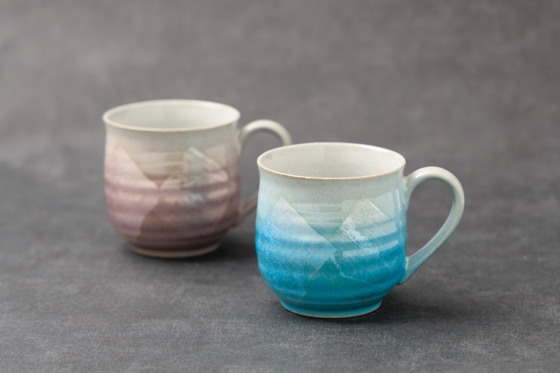 九谷焼 マグカップ 銀彩 ペア