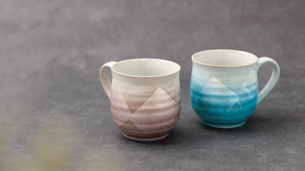 九谷焼 マグカップ 銀彩